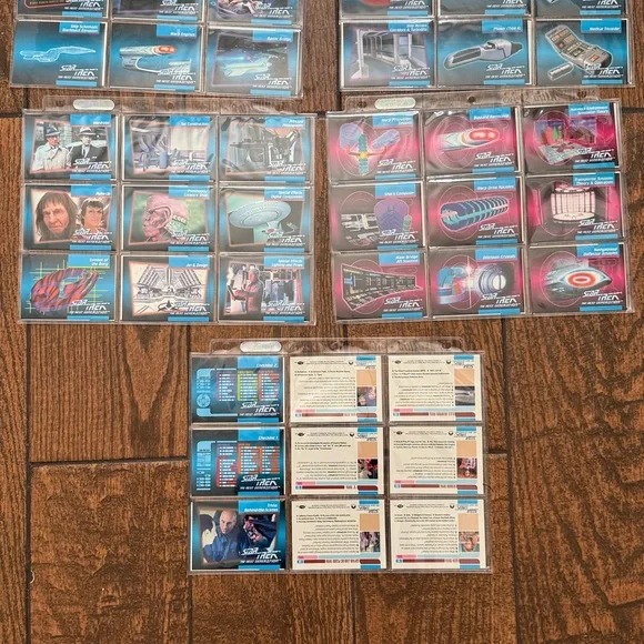 1992 Impel Star Trek TNG Inaugural Edition Complete Base Set #1-120 - Picture 8 of 17